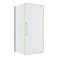 Душевой уголок Niagara Nova NG-45-9ASG-A90SG-34 (90х90х195) квадрат, распашная, золото сатин, стекло прозрачное, 2 места