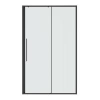 Дверь в нишу Niagara Nova NG-34-11AGR (110х195) раздвижная, графит, стекло прозрачное, 1 место