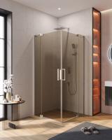 Душевой уголок CEZARES SLIDER-AH-2-90/100-100/110-BR-Cr