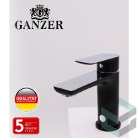 Смеситель для раковины и умывальника из латуни GANZER  GZ21011-C черный