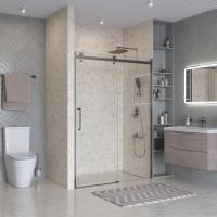 Душевая дверь BelBagno MARINO-2-BF-1-140-C-GM, оружейная сталь