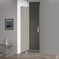 Душевая дверь Cezares Slider, 80-90 см, стекло тонированное бронза, профиль хром, SLIDER-B-1-80/90-BR-Cr