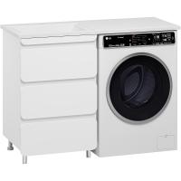 Тумба с раковиной Misty Чегет 120 L УТ000013566 Белая глянцевая