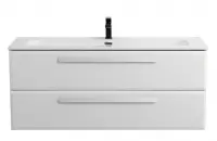 Тумба под раковину Cezares Eco-Cer-N-1200-2C-SO-BL, 120 см, подвесная, Bianco Lucido