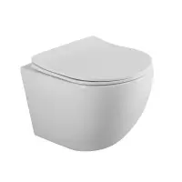 Подвесной унитаз BelBagno Uno BB7306CHR/SC, безободковый, сиденье микролифт, белый