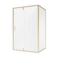 Душевой уголок Niagara Nova NG-43-12AG-A70G (120х70х195) прямоугольник, золото, двери распашные, стекло прозрачное, 2 места