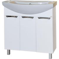 Тумба с раковиной Misty Лаванда 80 УТ000000749 Белая