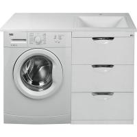 Тумба с раковиной Misty Куба 120 R УТ000001719 Белая