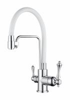 Cмеситель для кухни под фильтр GANZER GZ77025-F белый