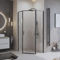 Душевой уголок BelBagno UNO-195-P-1-100-C-NERO 100x100, чёрный