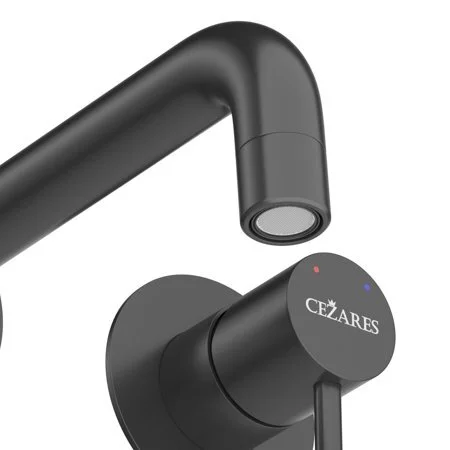 Смеситель для раковины Cezares RELAX-BLI2-1-NOP-W0, черный матовый