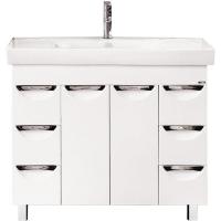 Тумба с раковиной Misty София 100 СО000003816 Белая