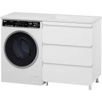 Тумба с раковиной Misty Чегет 130 R УТ000013565 Белая глянцевая