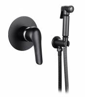 Смеситель гигиенического душа скрытого монтажа Ganzer GZ24056-C черный