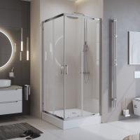 Душевой уголок BelBagno UNO-195-A-2-90-C-Cr 90x90, хром