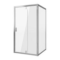 Душевой уголок Niagara Nova NG-63-10A-A70 (100х70х195) прямоугольник, хром, двери распашные, стекло прозрачное, 2 места