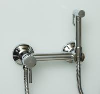 Смеситель для биде с гигиеническим душем Ganzer GZ12202 Set хром