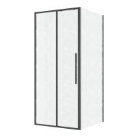 Душевой уголок Niagara Nova NG-34-11AGR-A100GR-34 (110х100х195) прямоугольник, раздвижная, графит, стекло прозрачное, 2 места