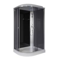 Душевая кабина Niagara Eco E120/80/13R/TN (120х80х215) низкий поддон(13см),стекло тонированное,3 места