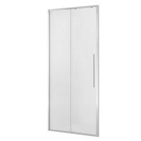 Дверь в нишу Niagara Nova NG-65-9CH (90х195) хром, стекло шиншилла, дверь раздвижная, 1 место