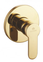 Смеситель встраиваемый для душа из латуни GZ5102-E цвет золото от бренда Ganzer