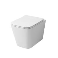 Унитаз подвесной Grossman Falcon GR-4441S безободковый, белый с тонкой крышкой, микролифт