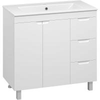 Тумба с раковиной Misty Оптима 90 УТ000024012 Белая матовая
