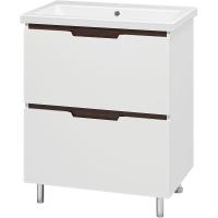 Тумба с раковиной Misty Лайм 70 УТ000001175 Белая