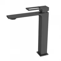 Смеситель для накладной раковины без донного клапана BelBagno LUCE LUC-LMC-NERO-W0