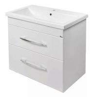 Тумба с раковиной Emmy Рокард 70 подвесная, 2 ящика, с раковиной Como