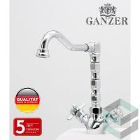 Cмеситель для кухни из латуни с поворотным изливом  в стиле ретро Ganzer GZ15022