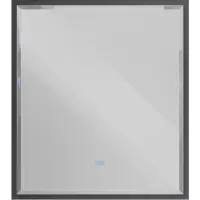 Зеркало интерьерное Cezares Interni CZR-SPC-INT-800-900-LED-TCH-WARM-TIT, 80 см, с LED подсветкой и сенсорным выключателем, титан