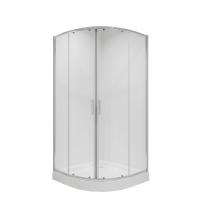 Душевой уголок Niagara Nova NG-6606-08 (90х90х195) четверть круга, хром, двери раздвижные, стекло прозрачное, 1 место