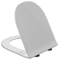 Сиденье для унитаза Grossman GR-5605SQ белое, тонкое с крепежом