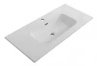 Раковина Cezares Duet CZR-8095-100, 101 см, керамика, белый