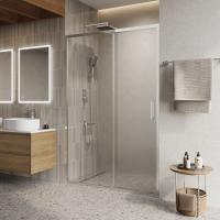 Душевая дверь BelBagno LUCE-BF-1-130-C-Cr, хром