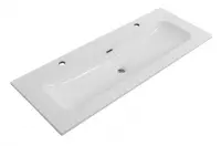 Раковина Cezares Eco CZR-8073-120-1-2, 121 см, керамика, белый