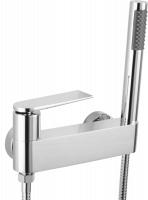 Смеситель для ванны и душа с лейкой и шлангом GZ07052 цвет хром от бренда Ganzer