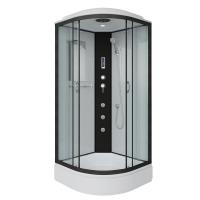 Душевая кабина Niagara Classic NG-6702-14F (100х100х215) средний поддон(26см),черный,стекло прозрачное,4 места