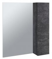 Зеркало-шкаф EMMY Стоун 60 правый, серый бетон
