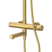 Душевая система Cezares RELAX-CVD-BORO, цвет брашированное золото