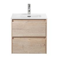 Тумба под раковину подвесная BelBagno KRAFT-500-2C-SO-RGB Rovere Galifax Bianco