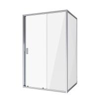 Душевой уголок Niagara Nova NG-62-13A-A100 (130х100х195) прямоугольник, хром, двери раздвижные, стекло прозрачное, 2 места