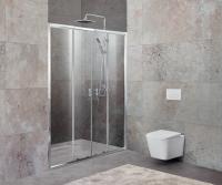 Душевая дверь BelBagno UNIQUE-BF-2-150/180-C-Cr, хром